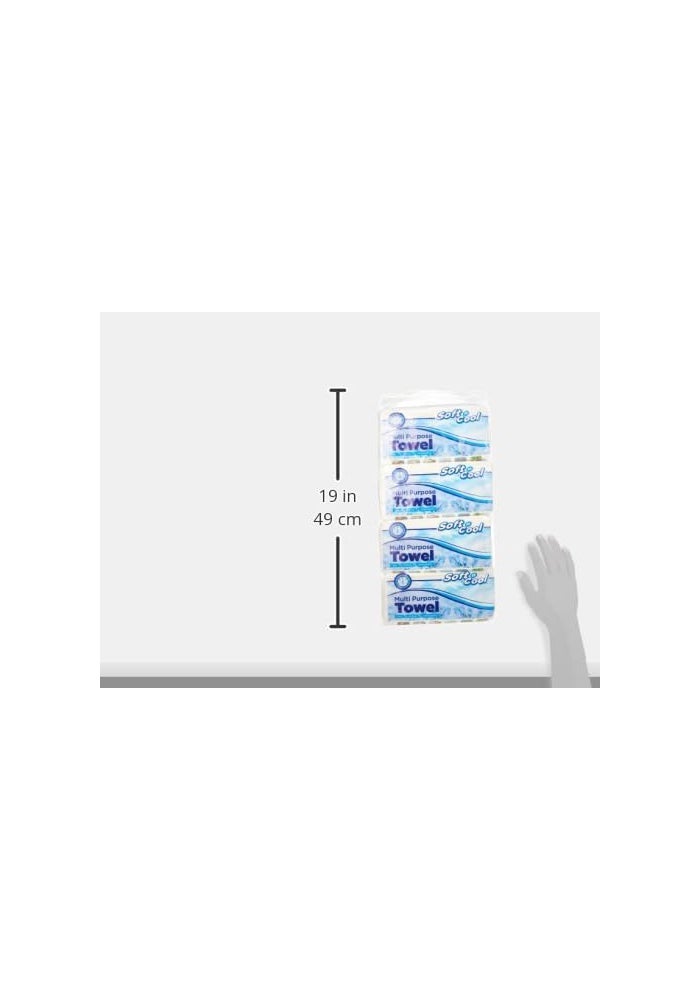 Soft N Cool Multi-Purpose Towels - 150 Sheets, 2-Ply Disposable Cleaning Wipes - Image 5